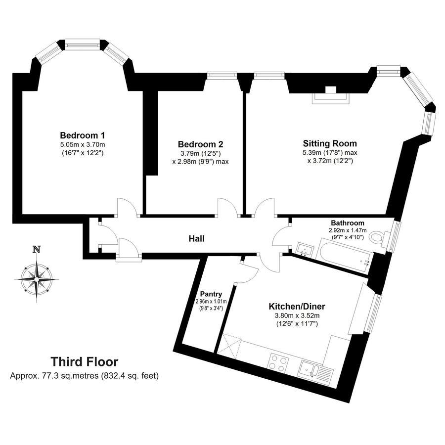 דירות אדינבורו Belhaven Terrace מראה חיצוני תמונה